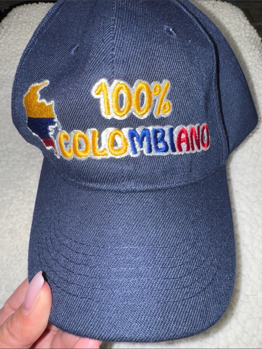 100% Colombiano Navy Strapback Hat 🇨🇴 - Picture 3 of 13